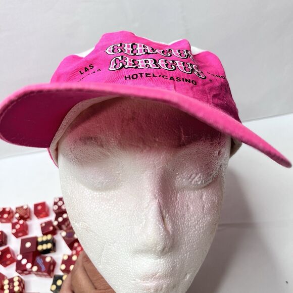 Vintage Cards Lucite Dice Hat Reno Tahoe Circus Circus Mapes Casino Memorabilia - Picture 14 of 16
